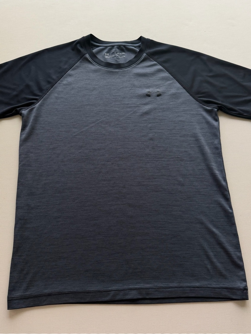 Under Armour Charcoal and Black Raglan Performance Tee